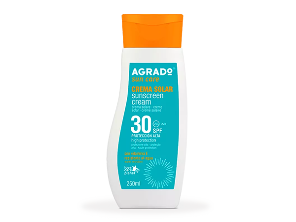 Слънцезащитен крем-лосион за тяло SPF30 250 мл. – Agrado Слънцезащитен крем-лосион за тяло SPF30 250 мл. – Agrado